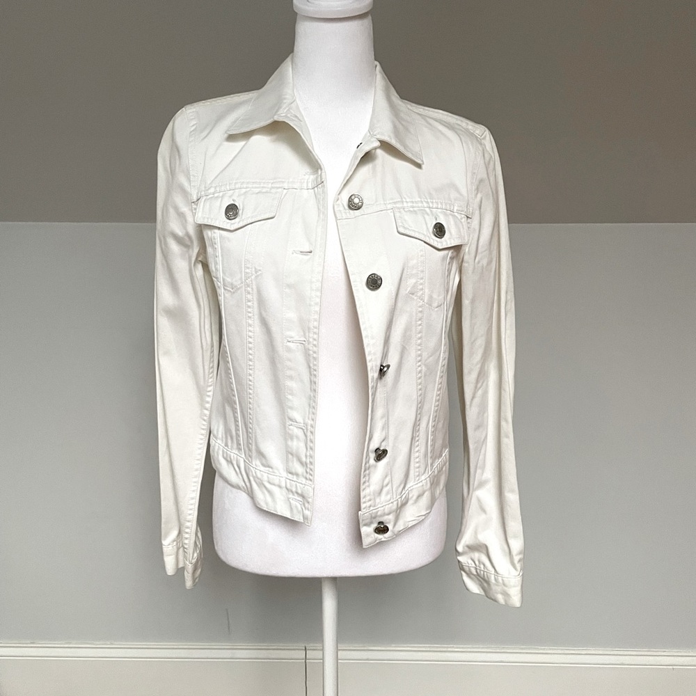 Iceberg Jeans White Denim Jacket